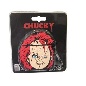 CHUCKY Face Protective Cover For Airpods Fits 1st & 2nd Generation with Carabine